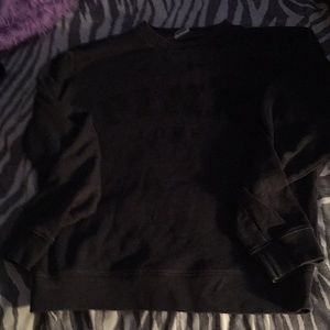 Charcoal gray pink sweatshirt